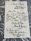 Vintage Handwritten Letter Theatre Royal Melbourne Fred Norton Maryborough 1893