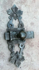 anciennes targette ou verrou serrure clé gâches pour placard porte - Imagen 1 de 5