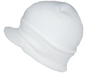 DECKY Beanie Visor Cap One Size White - Picture 1 of 1