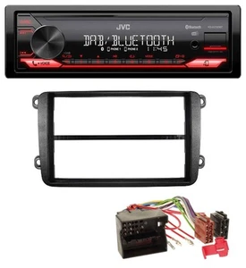 JVC DAB MP3 Bluetooth USB Autoradio für VW Golf V VI Touran Passat 3C Caddy EOS - Bild 1 von 7