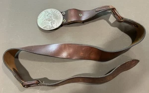 Colt Firearms Rampant Colt Belt Buckle with custom-made leather belt Size 36 - Picture 1 of 7