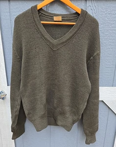 Vintage Authentic French military Commando Wool Sweater. 1970s.  Size M/L - Picture 1 of 13