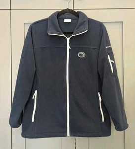 Penn State Nittany Lions Columbia Full Zip Fleece Jacket Women's Size Large - Picture 1 of 11