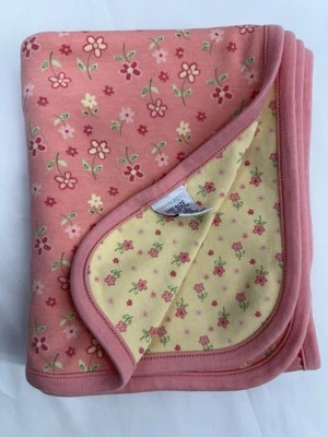 Manta Vintage Gymboree Otoño Brillos Bebé Niña Floral 1998 Amarillo Coral Foto 1 de 4