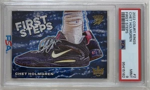 2022-23 Court Kings First Steps Chet Holmgren RC #9 PSA 9 - Picture 1 of 4