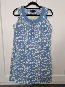 Boden Floral Artsy Mini Tank Dress Size 14 Beachy Coastal Fairycore Coquette - Picture 1 of 12