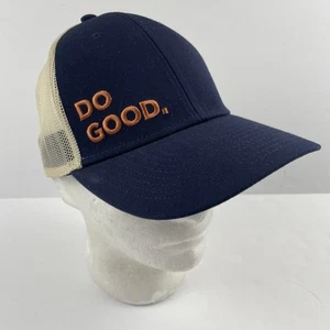 Cotopaxi "Do Good" Trucker Hat Adult Snapback Blue White Canvas Mesh - Picture 1 of 9