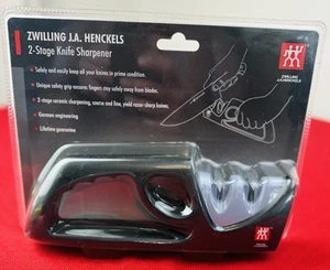 NEW Zwilling J.A. Henckels 2 Stage Pull Through Knife Sharpener Sealed - Picture 1 of 2