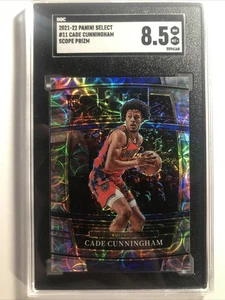 Cade Cunningham 2021-22 Select #11 ROOKIE RC CONCOURSE SILVER SCOPE PRIZM SGC 8. - Picture 1 of 2