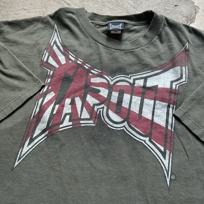 Vintage Y2K TapOut MMA Rising Sun All Over Print Tee AOP Graphic T-Shirt 3XL - Image 1 of 4