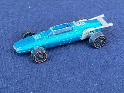 Hot Wheels Redline Indy Eagle 1969 interior azul negro Hong Kong Foto 1 de 4