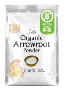 Jiva Organics Organic Arrowroot Flour (Powder) 5 Pound Bag - Raw Non-Gmo Glute - Picture 1 of 9
