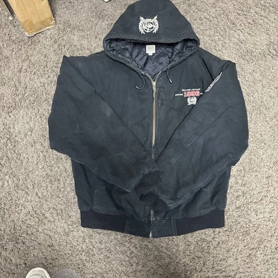 Винтажная мужская холщовая куртка с капюшоном Cinch Цвет черный Размер XL - Изображение 1 из 4