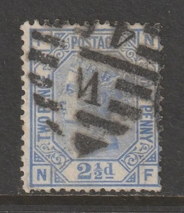 Großbritannien, Scott #82, Platte 23, gebraucht, sehr guter Zustand, 21/2p Victoria, 1881, Bahnhofsstempel - Bild 1 von 2