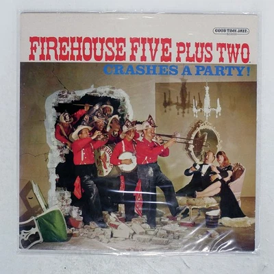 FIREHOUSE FIVE PLUS TWO CRASHES A PARTY! GOOD TIME JAZZ S10038 US VINYL LP - Image 1 of 2