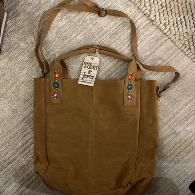 Bolsa tiracolo estilo hobo camiseta e jeans/livro de bolso - Imagem 1 de 4