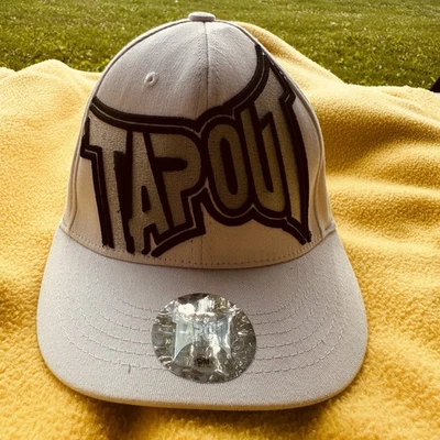 Gorra Tapout Adulto Ajustada Pequeña/Mediana Negra Logo Y2K Tek Flex Gorra de Béisbol Foto 1 de 4
