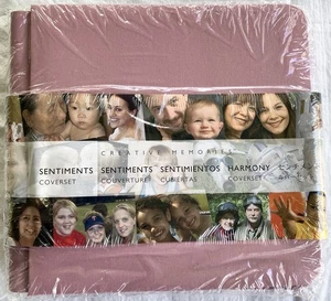 2006 Creative Memories Rose Pink Sentiments 7x7 Scrapbook Album Coverset - Picture 1 of 2