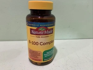 60 Tablets Nature Made Time Release Vitamin B-100 Complex, Dietary Supplement - Picture 1 of 2
