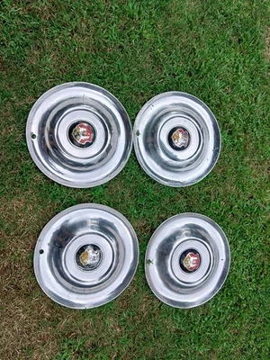 Set Of Four 1950-53 Oldsmobile  15” OEM Hubcaps Hub Caps Wheel Covers - Image 1 of 4