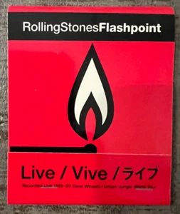 The Rolling Stones Flashpoint Promo Large Book Of Matches 1991 Mint! - Picture 1 of 3
