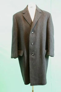 Vintage-Schiessling Woll Mantel ca 52/L reine Schurwolle grau crombie coat* - Bild 1 von 11