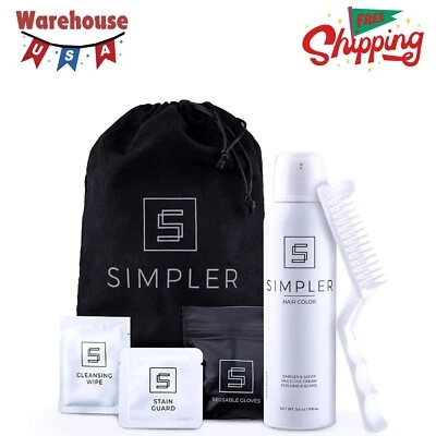 Kit de color de cabello para hombres para cobertura gris completa marrón negro tinte de cabello espuma Foto 1 de 4