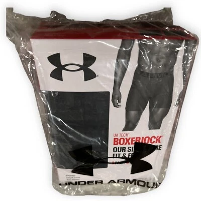 Calzoncillos boxer Under Armour para hombre 5XL negros paquete de 2 UA Tech 6 pulgadas anti olor Foto 1 de 4