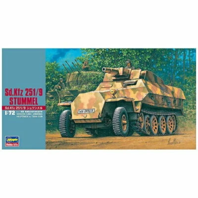 HASEGAWA 1/72 Sd.Kfz 251/9 Stummel Halftruck corazzato esercito tedesco con p... - Immagine 1 di 2