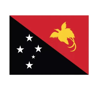 Papua Neuguineei Flagge Aufkleber - Bild 1 von 3