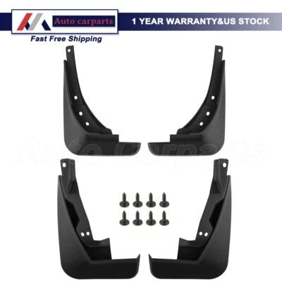 4 piezas protectores contra salpicaduras delanteros y traseros guardabarros para Audi A4 A4 Quattro 2017 2018 sedán Foto 1 de 4