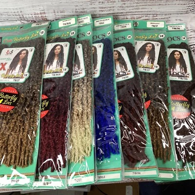 BOBBI BOSS Crochet Braids 3X Cali Butterfly Locs 18 inch Crochet Color Choice