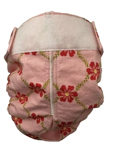 Female Dog Puppy Pet Diaper Washable Panties Sanitary Underwear PINK FLOWERS   L - Picture 1 of 6