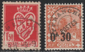Algeria 1942-44 SC# 141 - Arms of Algiers - 187 Surcharged in Black - Used - Picture 1 of 2
