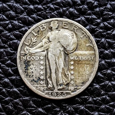 (ITM-6191) 1926-S Standing Liberty Quarter  ~ VF ~ COMBINED SHIPPING! - Image 1 of 3