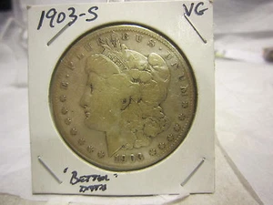 1903-S Morgan dollaro argento indossato - Foto 1 di 2