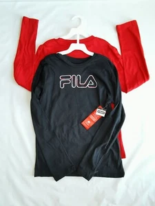 NWT FILA Boys Set of 2 Pullover Long sleeve Shirt sz 14/16 - Picture 1 of 4