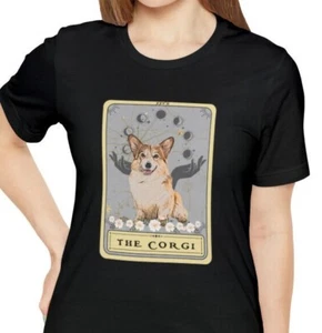 Corgi Dog Shirt Corgi Mom tShirt Corgi Tarot Card Shirt Corgi Lover tShirt Corgi - Picture 1 of 4