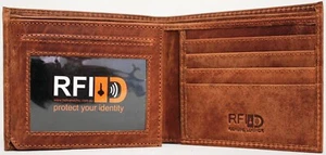 RFID Security Lined Leather Wallet Quality Full Grain Cow Hide Leather. 11049 - Picture 1 of 35