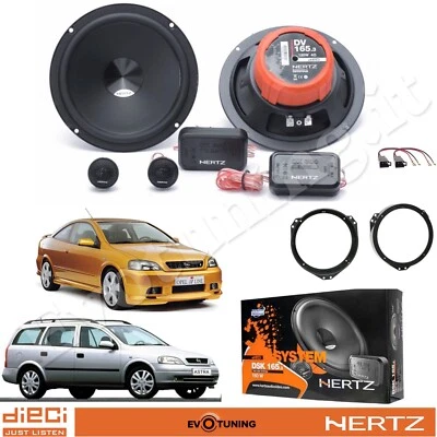 Kit 4 Casse Altoparlanti Hertz Dsk 165.3 per Opel Astra G dal 1998>05+Adattatori - Immagine 1 di 4