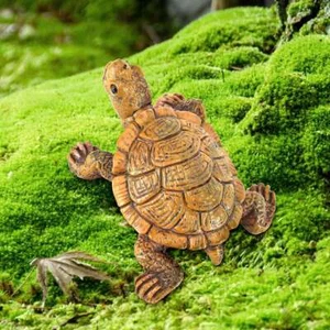 Garden Cute Tortoise Statue Turtle Figurine Lawn Art Ornament Patio Home Decor - Picture 1 of 11