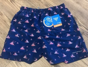 Columbia PFG Herren Small Super Backcast blau Omni-Shade Nylon 6" Wassershorts NEU - Bild 1 von 8