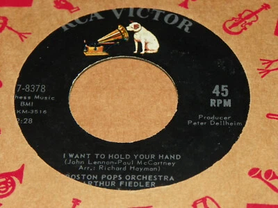 ARTHUR FIEDLER/BOSTON POPS--7'-45--*I WANT TO HOLD YOUR HAND* Foto 1 de 2