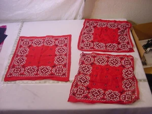 (3) VTG HANDKERCHIEF BANDANA - Picture 1 of 6