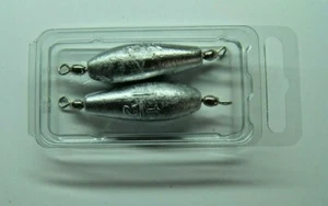 Trolling Sinker in line W/#7 60LB SILVER BARREL SWIVEL 1-1/2 OZ. 2 PCS. - Picture 1 of 3