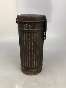 Contenitore originale per maschera antigas barattolo 2. guerra mondiale wehrmacht ww2 stato di ritrovamento - Foto 1 di 11