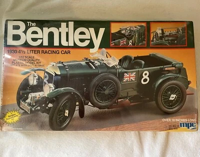 The Bentley 1930 4 1/2 Liter Racing Car 1/12 Scale Model Car  MPC Vintage 1982 - Image 1 of 4