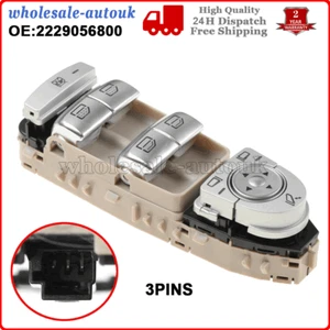 Driver Window Switch For Mercedes W205 S205 X253 /C253 A2059056811 A2229056800 - Picture 1 of 12
