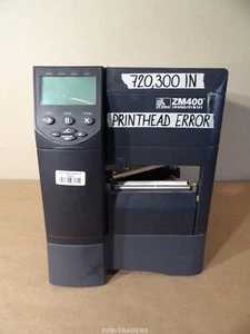 Zebra ZM400 Thermal Label Printer ZM400-300E-0100T LAN - 720,300 IN / PH ERROR - Afbeelding 1 van 8