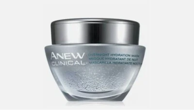 Máscara de hidratación clínica nocturna Avon Anew 1,7 fl oz nueva en caja sellada  Foto 1 de 2